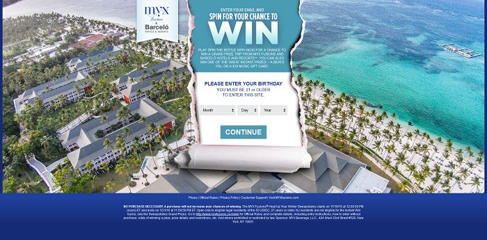 MYX Fusions Heat Up Your Winter Sweepstakes
