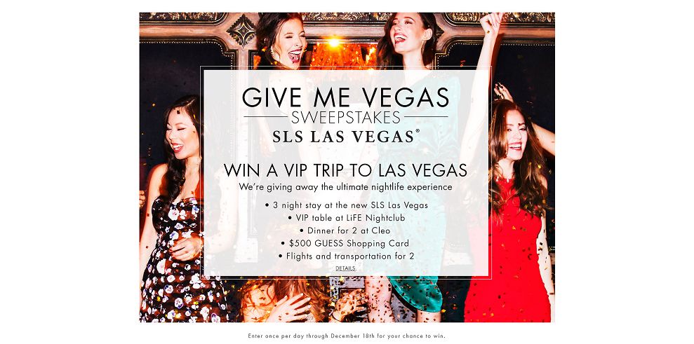 GUESS Give Me Vegas Sweepstakes