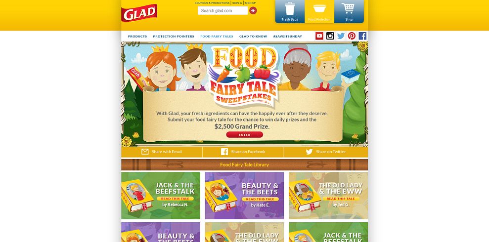 Glad Food Fairy Tale Sweepstakes