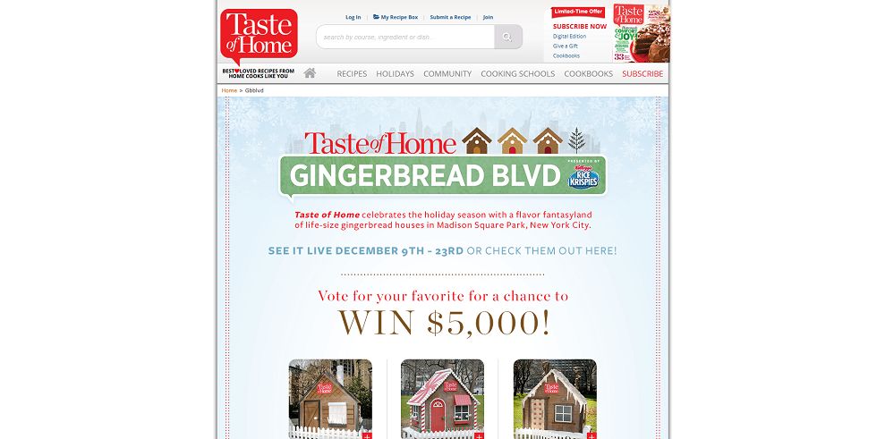 Taste Of Home Gingerbread BLVD Giveaway