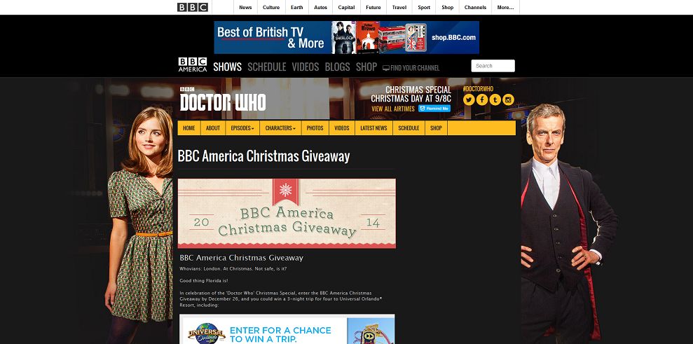 BBC Americas Christmas Giveaway