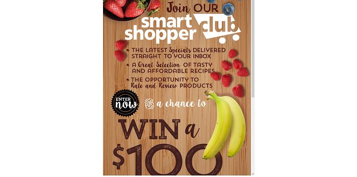 Save-A-Lot Smart Shopper Club Online Sweepstakes (Save-A-Lot.com/SmartShopper)