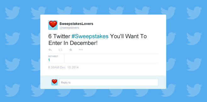 6 Twitter Sweepstakes You'll Want To Enter In December