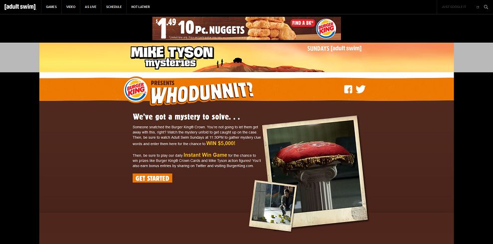 Burger King presents Whodunnit Sweepstakes