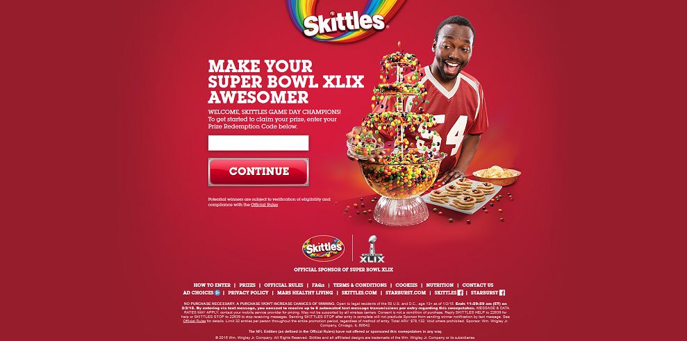 Make Your Super Bowl XLIX Awesomer Sweepstakes