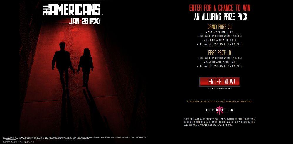 The Americans Undercover Sweepstakes Presented By FX Networks