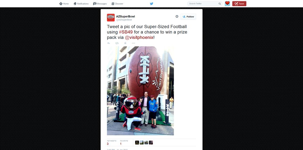 Super-Sized Football Photo Sweepstakes