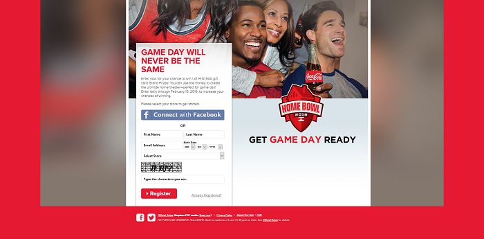 Coke Home Bowl Sweepstakes