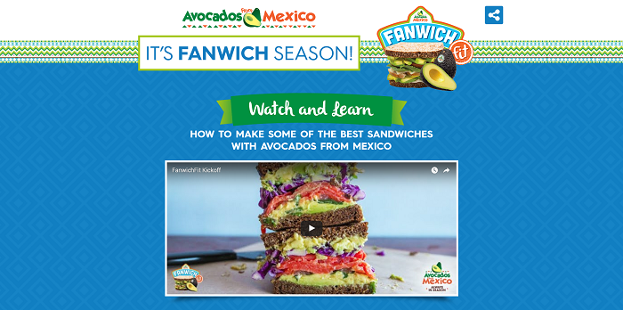 Fanwich.com - Avocados From Mexico Fanwich Sweepstakes