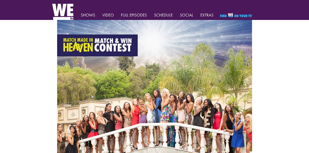 WEtv Match Made in Heaven Match And Win Contest