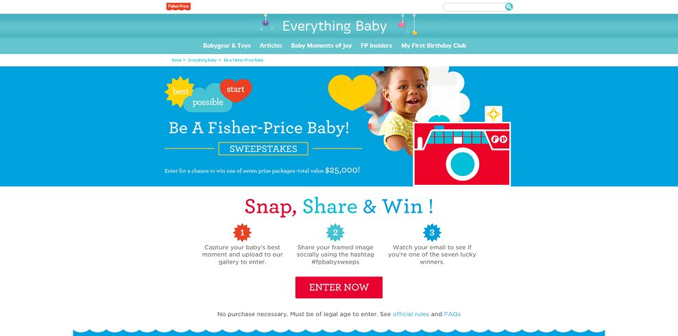 Be a Fisher-Price Baby! Sweepstakes