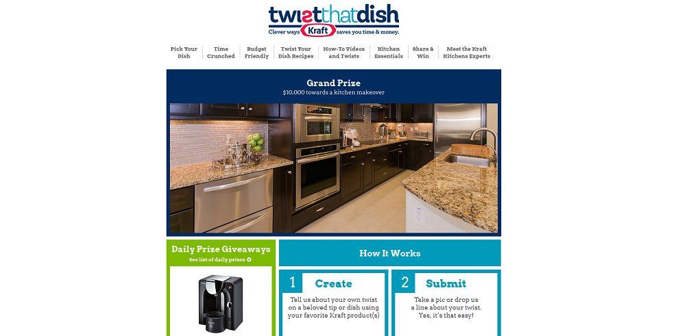 Kraft Twist That Dish Promotion