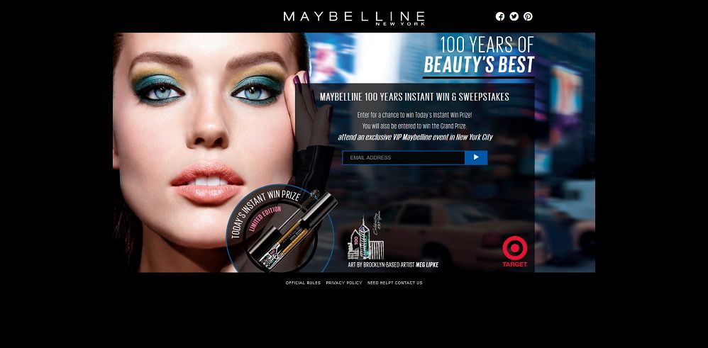 Maybelline 100 Years Promotion (maybellinenysweeps.com)