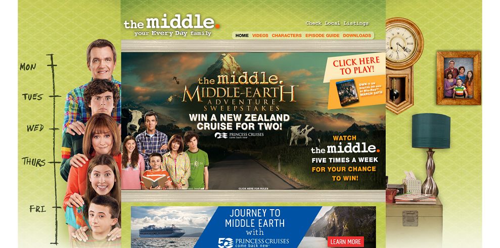 The Middle's Middle Earth Sweepstakes (themiddleweeknights.com)