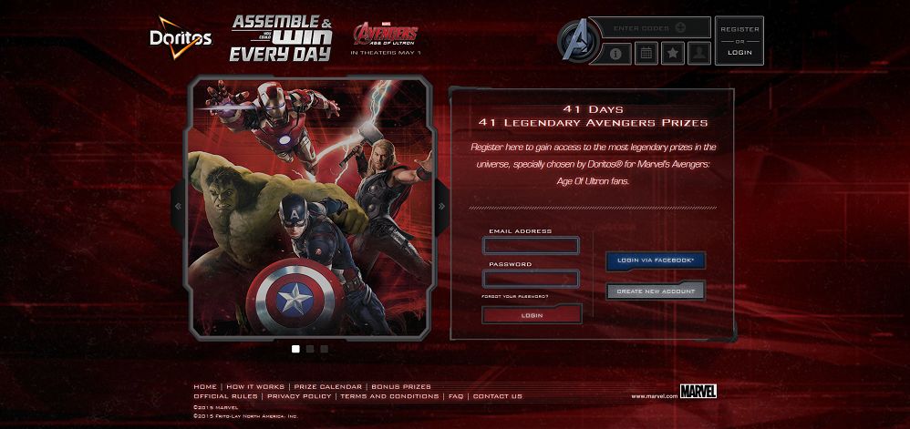 DORITOS Assemble The Avengers Promotion: Enter Your Bag Codes At Avengers.Doritos.com