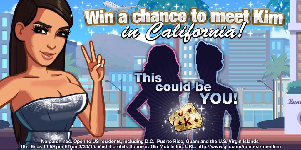 Glu Mobile Meet Kim Sweepstakes