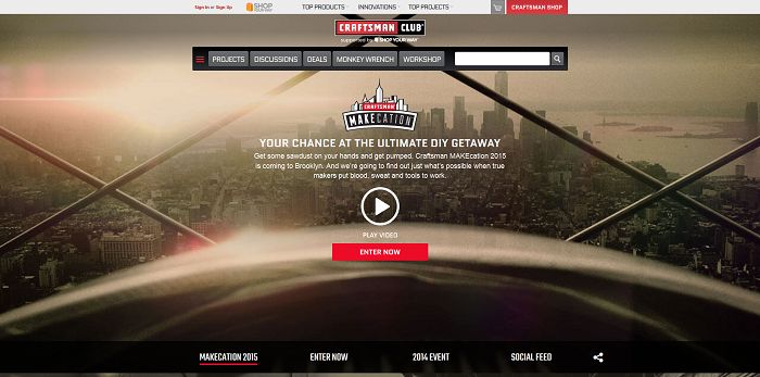 2015 Craftsman MAKEcation Sweepstakes (Craftsman.com/Makecation)