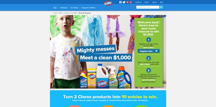 Clorox Clean $1,000 Sweepstakes