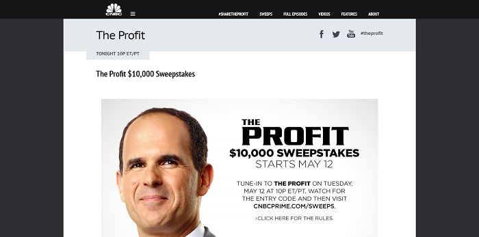 The Profit $10,000 Sweepstakes