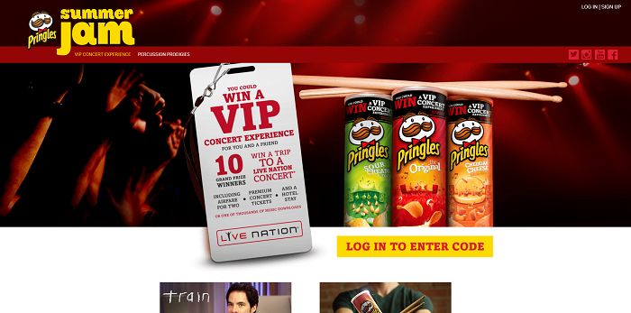 Pringles.com/Music - Pringles Summer Music Instant Win Game