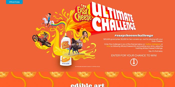 Easy Cheese Ultimate Challenge (EasyCheese.com)