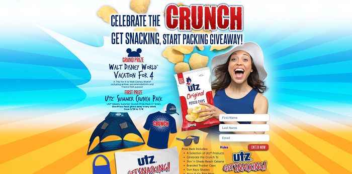 Utz Get Snacking, Start Packing Giveaway (GetUtz.com/Summer2015)