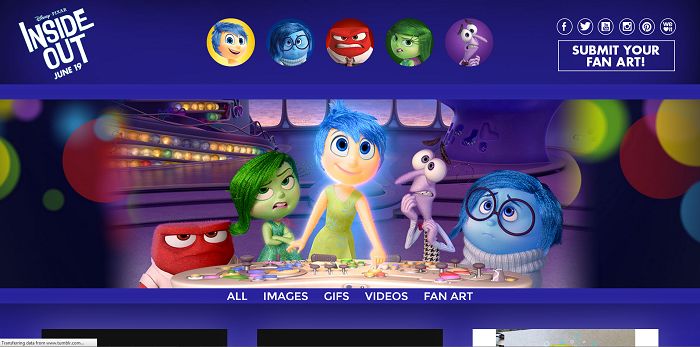 Disney Pixar Inside Out Fan Art Contest