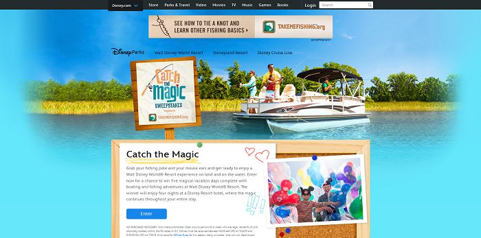 Disney.com/CatchTheMagic - Disney Catch The Magic Sweepstakes