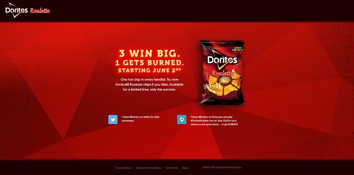 Doritos Roulette Promotion (Roulette.Doritos.com)