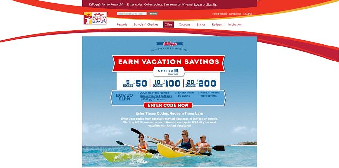 KFR.com/Travel - Kellogg's Family Rewards Travel Rewards Sweepstakes