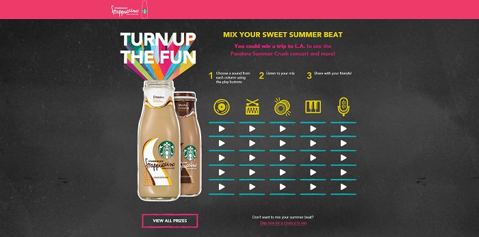 TurnUpTheFunMixer.com - Starbucks Frappuccino Turn Turn Up The Fun Mixer Sweepstakes
