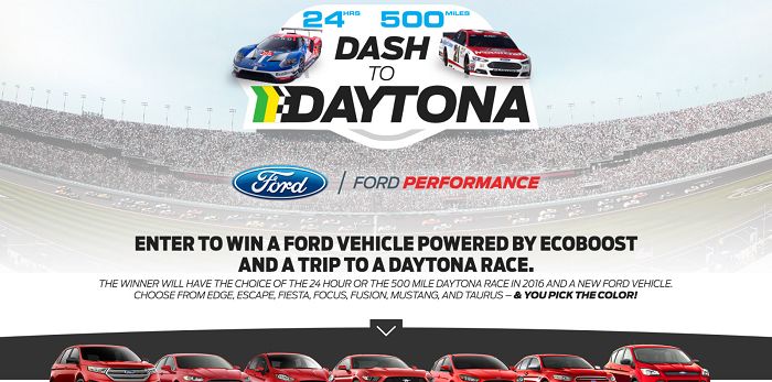 DashToDaytona.com - Ford's Dash to Daytona Sweepstakes