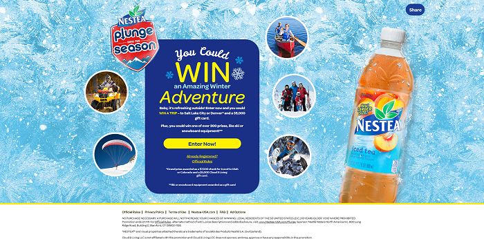 Nestea-USA.com/Plunge - Nestea Plunge Into The Season Promotion