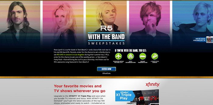 TeenBeachBeats.com - WATCH Disney Channel R5 With The Band Sweepstakes