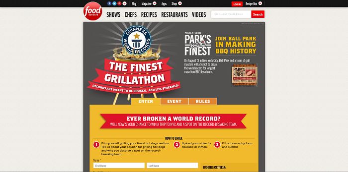 FoodNetwork.com/FinestGrillathon - The Finest Grillathon Contest