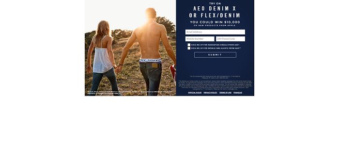 American Eagle Outfitters Back To School Try On Event Sweepstakes