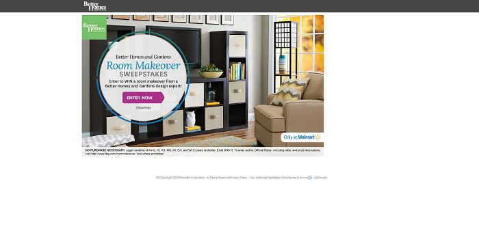 BHG.com/RoomMakeover - BHG Room Makeover Sweepstakes