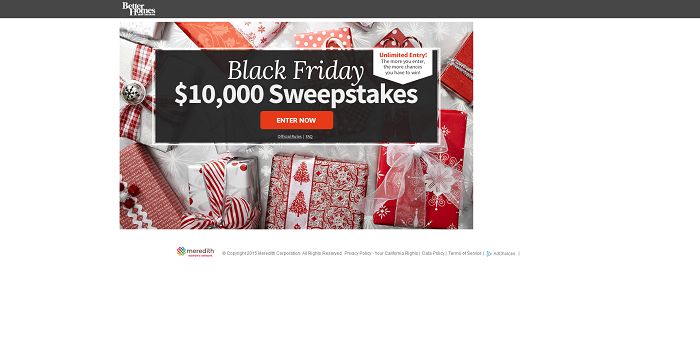 BHG Black Friday $10,000 Sweepstakes (BHG.com/BlackFridaySweeps)