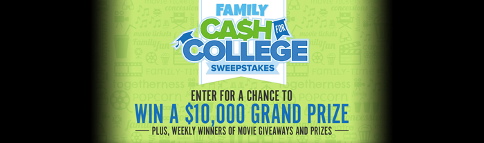 Fandango's Cash for College Sweepstakes 2016