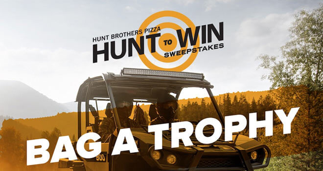 HuntBrothersPizza.com/HuntToWin - Hunt Brothers Pizza Hunt To Win Sweepstakes 2016