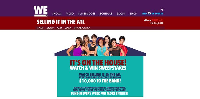 WEtv It’s On the House! Watch and Win Sweepstakes