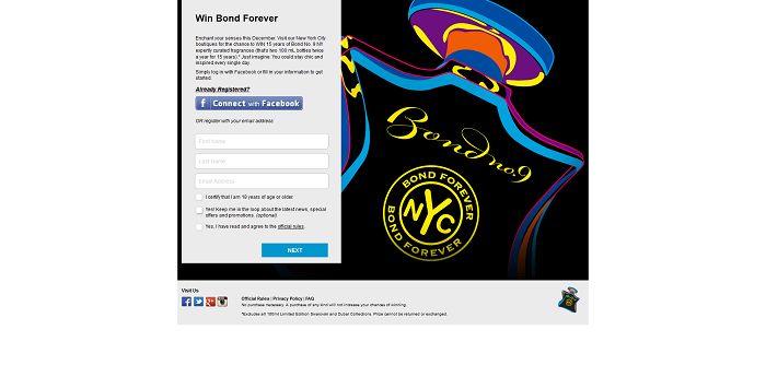 Bond Forever Sweepstakes