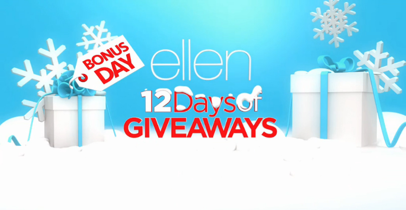 Ellen's 12 Days of Giveaways 2015 Bonus Day