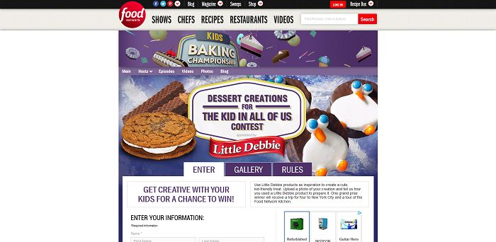 Food Network Dessert Creations For The Kid In All Of Us Contest