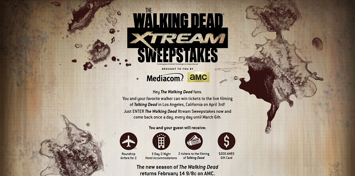 TWDXtreamSweeps.com - The Walking Dead Xtream Sweepstakes