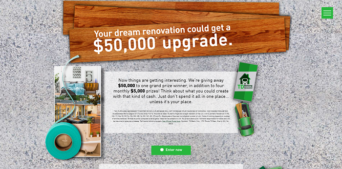 TDRollingRenovation.com - TD Rolling Renovation Sweepstakes