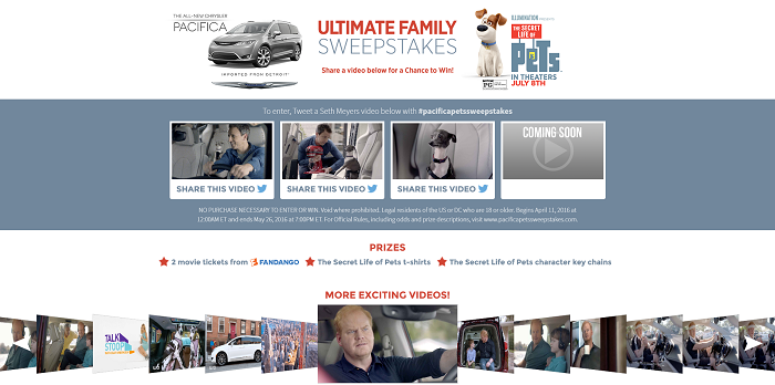 Pacifica Pets Sweepstakes