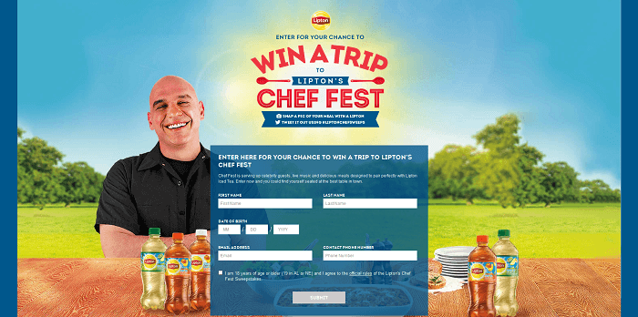 TheChefFest.com Lipton’s Chef Fest Sweepstakes