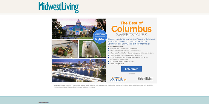 midwestliving.com/BestOfColumbus - Midwest Living Best Of Columbus Sweepstakes