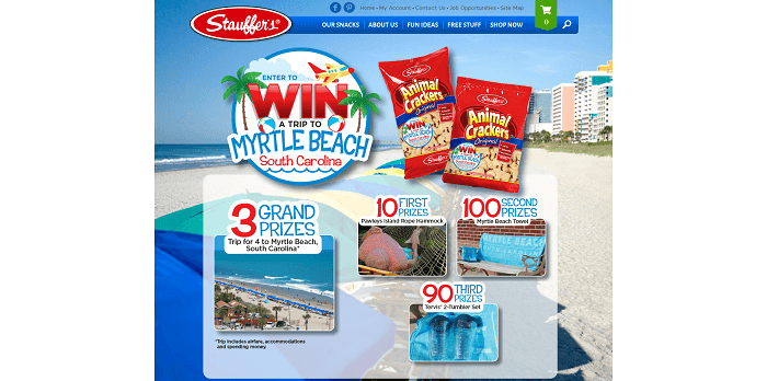 stauffers.com/myrtlebeach - Stauffer's Win a Trip to Myrtle Beach Sweepstakes